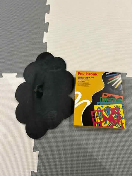 Photo of free Chalk board, chalk and stencils (Hoddesdon EN11) #1