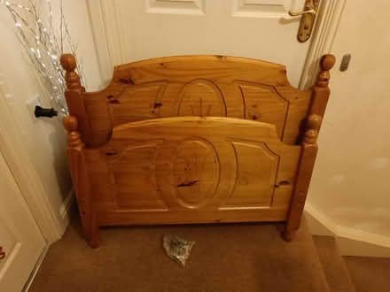 Photo of free Complete single wooden bed frame (HR6 Shobdon) #1