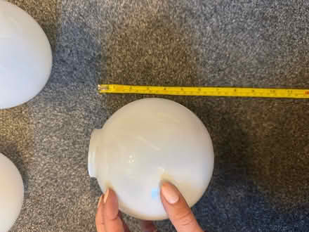 Photo of free 5x white glass wall light shades (Pantymwyn CH7) #4