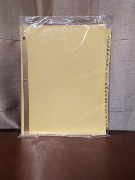 Photo of free Binder dividers (assorted) (Fanwood) #4