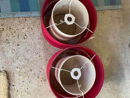 Photo of free Red lamp shades (Seaford BN25) #1