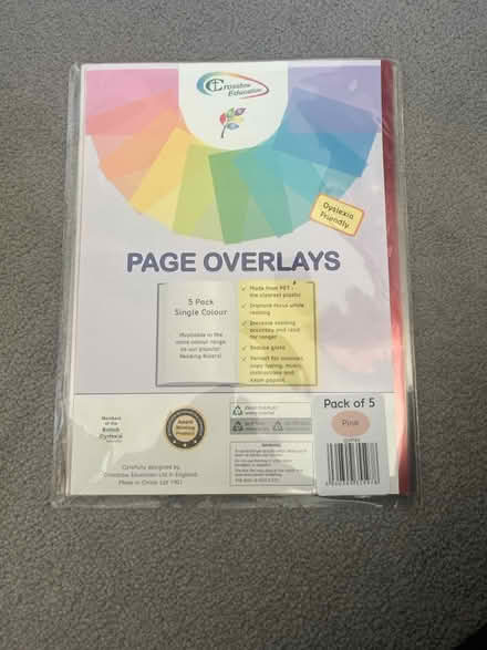 Photo of free Dyslexic page overlays (OX14) #1