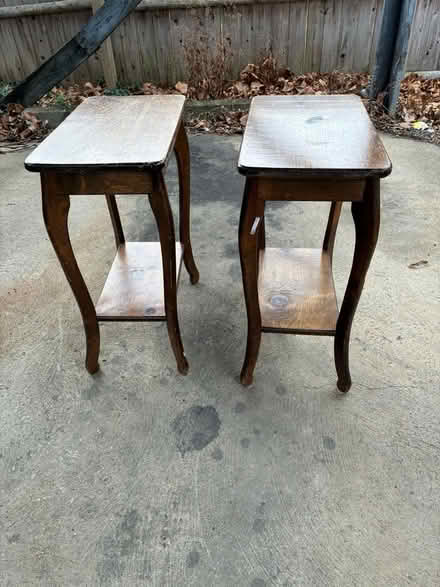 Photo of free Two pine end tables (Brookland DC) #1