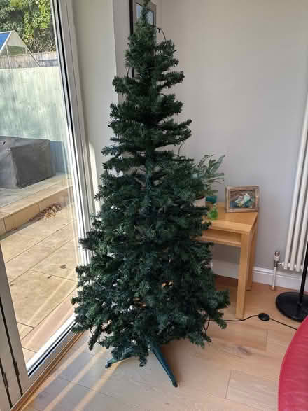 Photo of free 6’ Christmas Tree with stand (RG8 (Whitchurch Hill)) #1