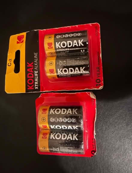 Photo of free X4 New C batteries (W12) #1