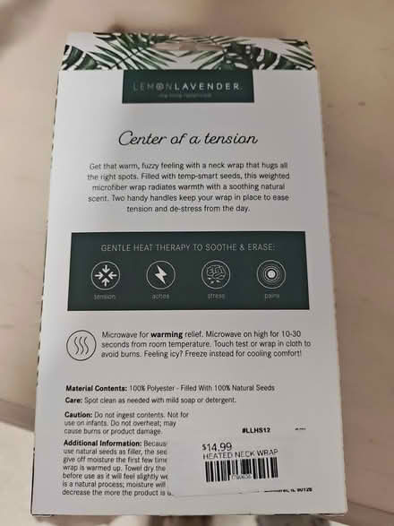 Photo of free Hot/Cold Neck Wrap (Near Bolingbrook High School) #2