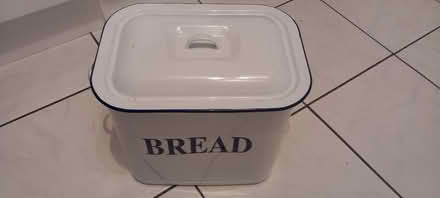 Photo of free White enamel bread bin (Burnham on Sea, Somerset) #1