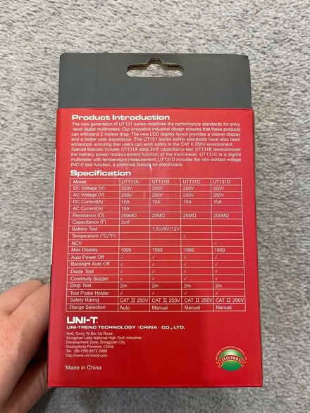 Photo of free Multimeter (Girton CB3) #2