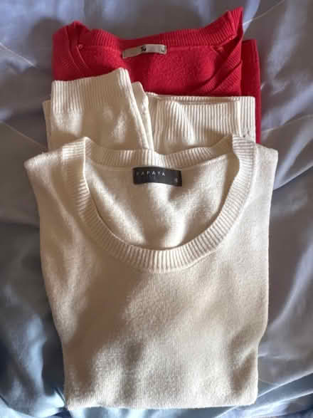 Photo of free 2 x size16 women jumper (Wallington green SM6) #1