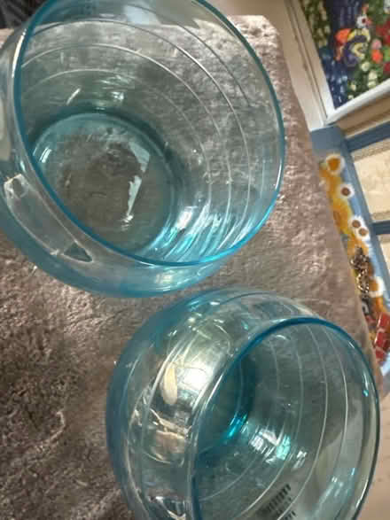Photo of free Blue glass bowl and pot (Ashford TW15) #4