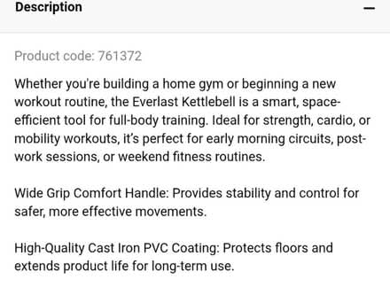 Photo of free 8 kg kettlebell (Chessington KT9) #2