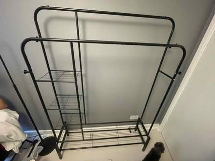 Photo of free Clothing rail with shelves (Hackney, E8) #1