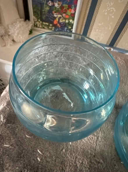 Photo of free Blue glass bowl and pot (Ashford TW15) #2