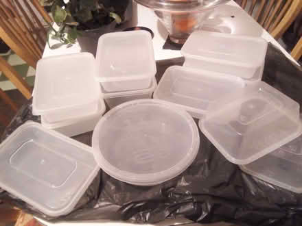 Photo of free Plastic takeaway containers with lids (NW10) #1