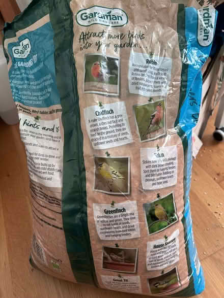 Photo of free Opened 12.5 Kg bag of Gardman No Grow Bird Seed mix. (Surbiton KT1) #2