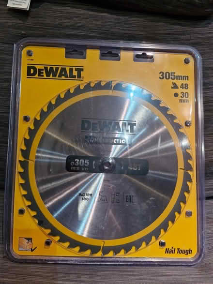 Photo of free Unopened DeWalt cutting blade (Denton) #1