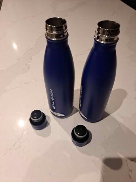 Photo of free Pair of matching steel flasks (Heswall) #3