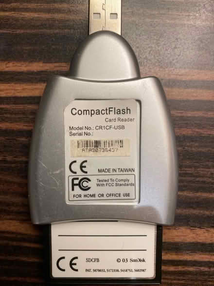 Photo of free Flash card reader with 51MB card (Surrey Quays SE16) #2