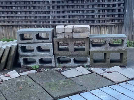 Photo of free Used cinder blocks/pavers/bricks (Dixon) #1