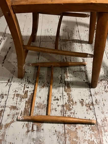 Photo of free Church chair with book rack - needs repair (Sydenham SE23) #4