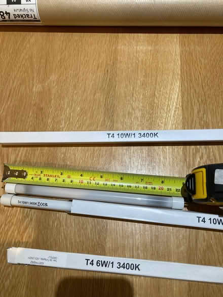 Photo of free Undercupboard strip lighting bulbs x 3 - 2 larger ones and a smaller one - please see photos for dimensions (Crowthorne RG45) #3