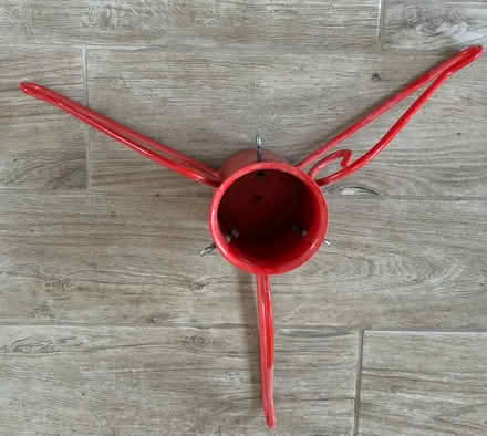 Photo of free Red Christmas tree holder (Oakwood road ME16 8) #2