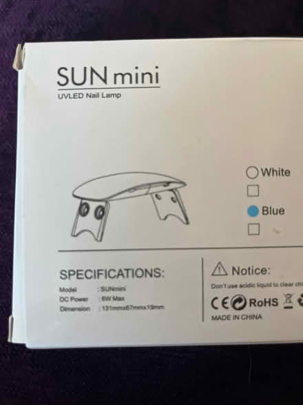 Photo of free SUN mini UV nail lamp for gel varnish (Wokingham RG40) #2