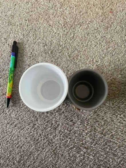 Photo of free 2 very small plant pots (Longbarn WA2) #2