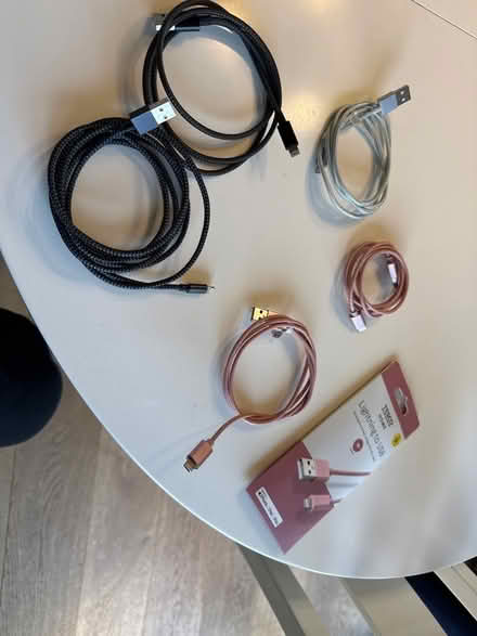 Photo of free 6 Apple Lightning / USB A cables (Ware SG12) #1