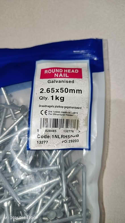 Photo of free Roundhead Galvanized Nails (Tilehurst, Reading RG31) #2