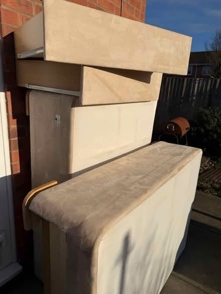 Photo of free Beige divan double bed base (DE21 7SD) #1