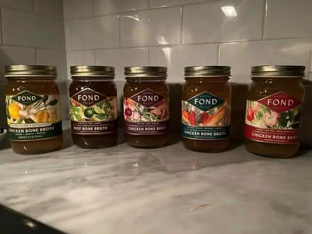 Photo of free Five mason jars of bone broth (Upper west side) #1
