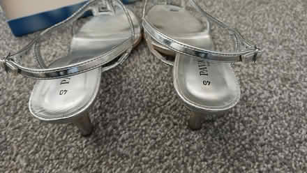 Photo of free Silver sandals size 7 (Bentley WS2) #2