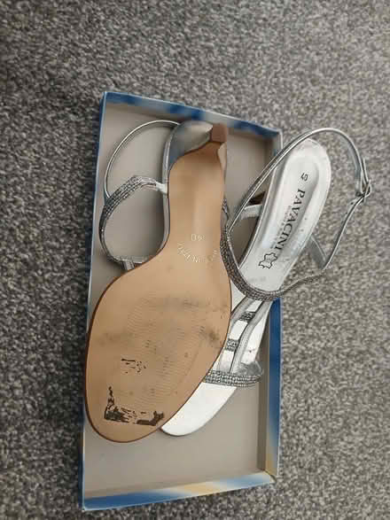 Photo of free Silver sandals size 7 (Bentley WS2) #3