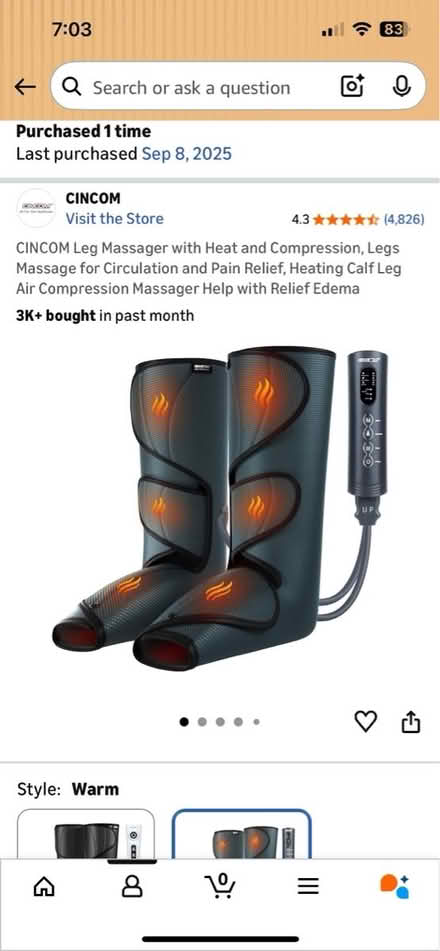 Photo of free Leg massager (Upper East Side) #1