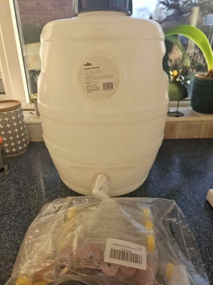 Photo of free Brewing barrel, water lock valves (York YO10) #1