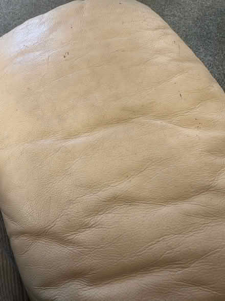 Photo of free Cream leather reclining chair (Sutton Hill) #3