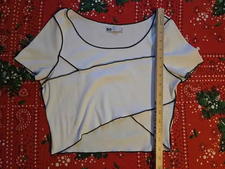 Photo of free Black & White Ribbed Crop Top (West 7th) #1