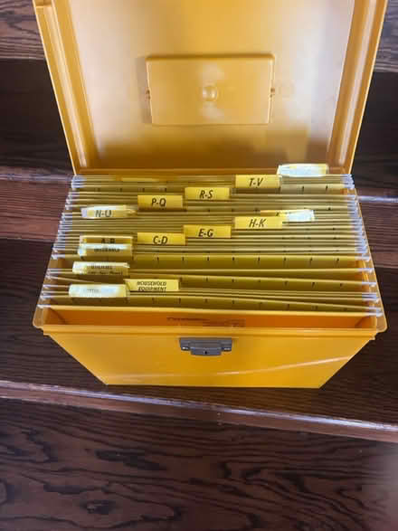 Photo of free Plastic file box (S Downers Grove) #2