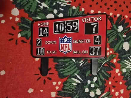 Photo of free NFL Football Scoreboard Decoration (West 7th) #1