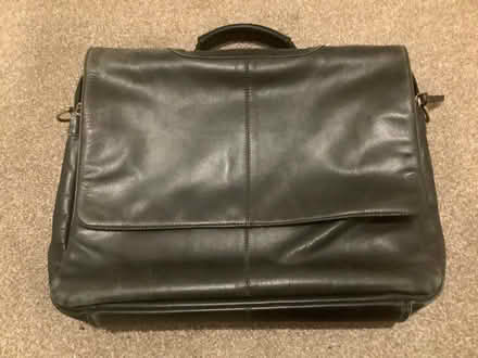 Photo of free Black leather briefcase/ laptop bag (Luckington SN14) #1