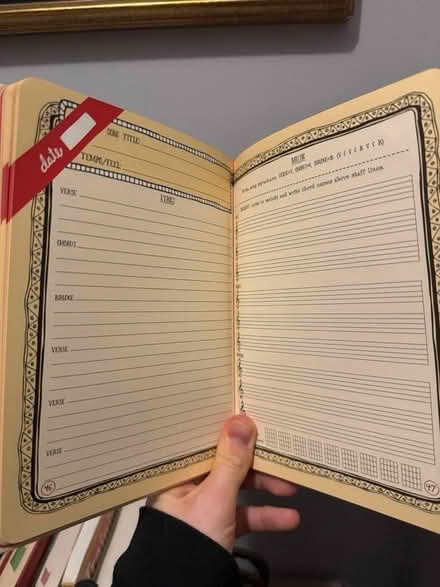 Photo of free Songwriter’s Book (Corktown Detroit) #3