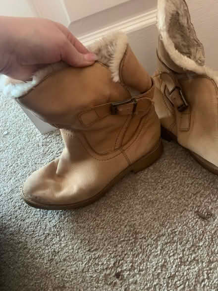 Photo of free M&S leather warm boots size 4.5 (Baguley M23) #2