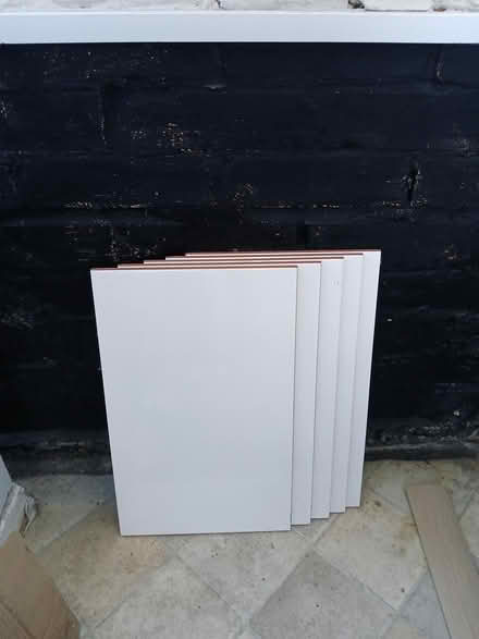 Photo of free 5 White Ceramic Tiles (Itchen. Southampton) #1