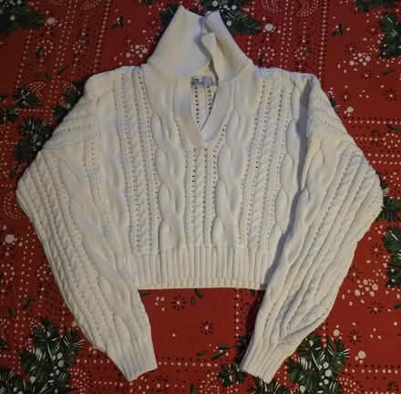 Photo of free White Sweater with Collar (West 7th) #3