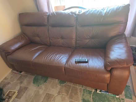 Photo of free 3 Seat leather sofa (BR3) #1