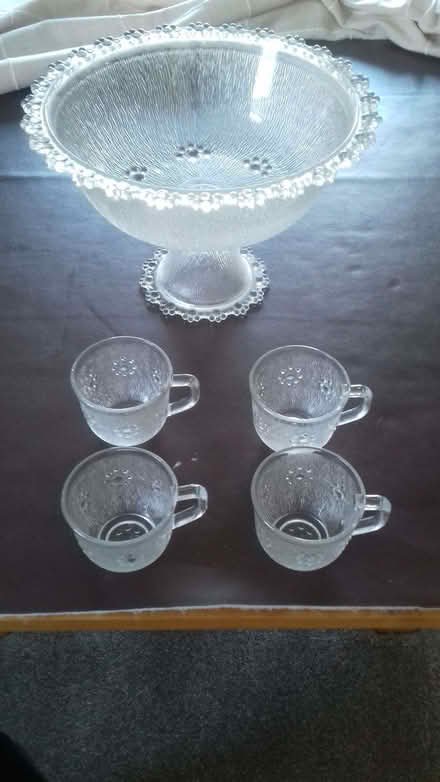 Photo of free glass punch bowl (Clutton Hill) #1