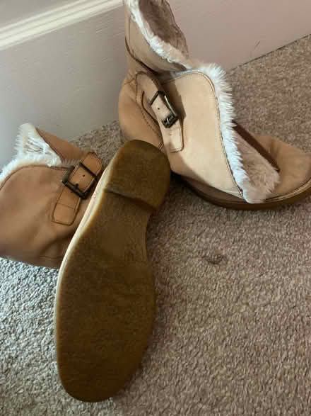 Photo of free M&S leather warm boots size 4.5 (Baguley M23) #3