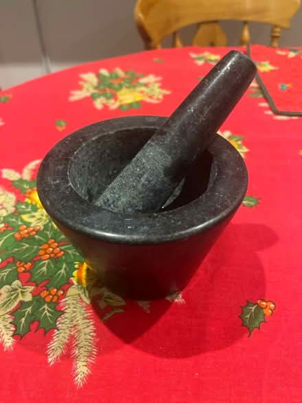Photo of free Black granite pestle & mortar (Henley-on-Thames RG9) #2