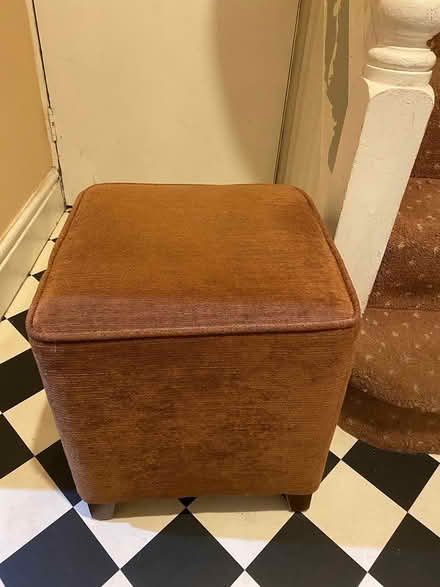 Photo of free Brown-ish solid upholstered stool (Highbury Vale NG6) #1